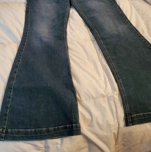 Silver High Note Flare Jeans